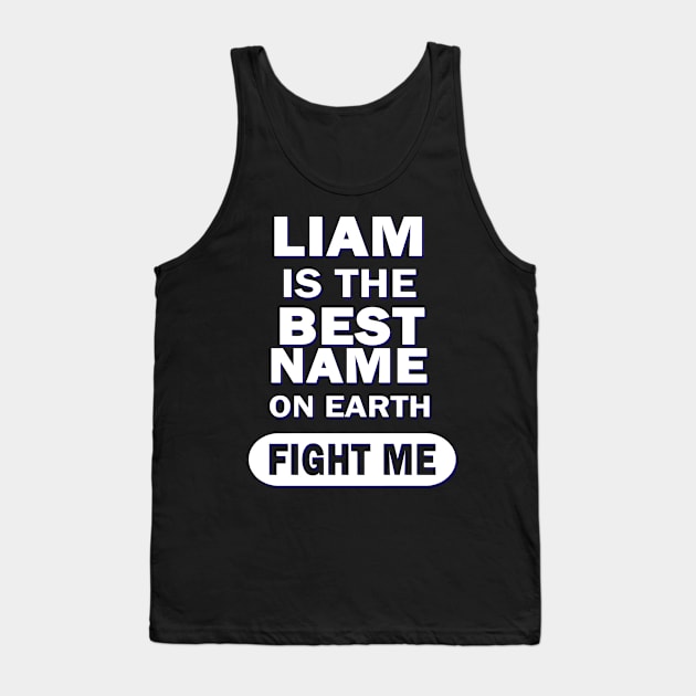 Liam Boys Men's Name Birthday Gift Tank Top by FindYourFavouriteDesign